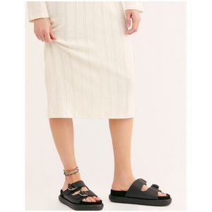 Free People Panama Black Slides
